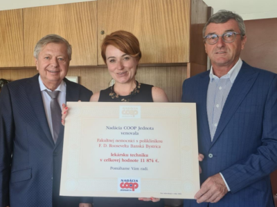 Nadácia COOP Jednota podporila banskobystrickú nemocnicu